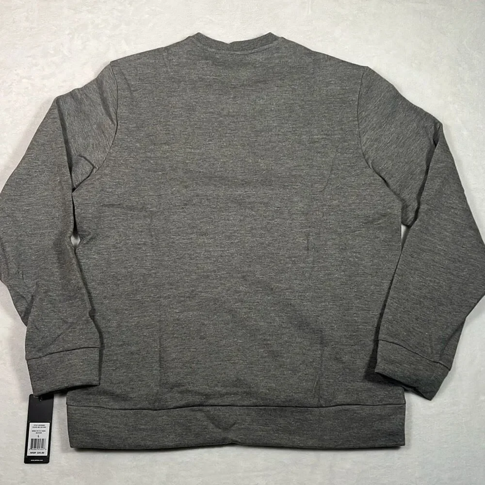 ADIDAS GOLF Tech Fleece‎ casual gray black pullover NWT Men large
